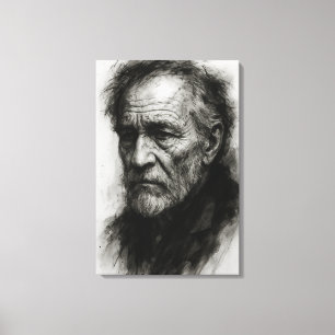 Impressão Em Tela Ecos do Tempo - Resiliência Silenciosa do Velho