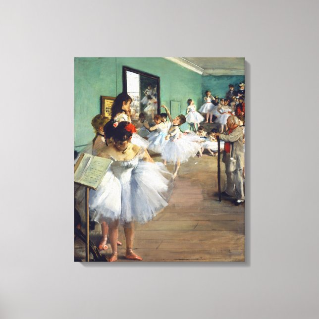 Impressão Em Tela Edgar Degas - A Aula de Dança (Frente)