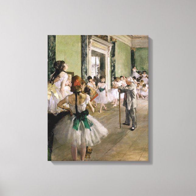 Impressão Em Tela Edgar Degas - A Aula de Dança (Frente)