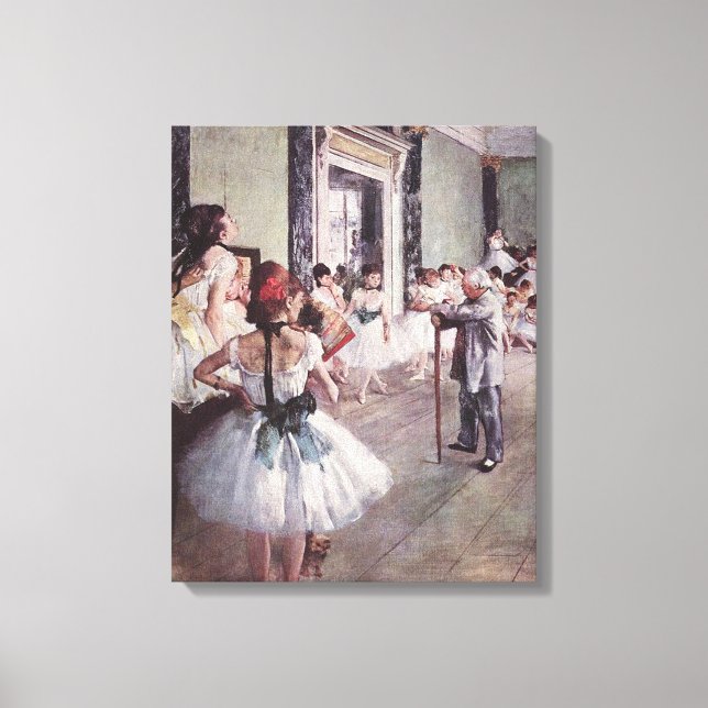 Impressão Em Tela Edgar Degas A Aula de Dança  (Frente)