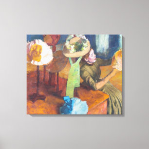 Impressão Em Tela Edgar Degas - A Loja de Chapéus