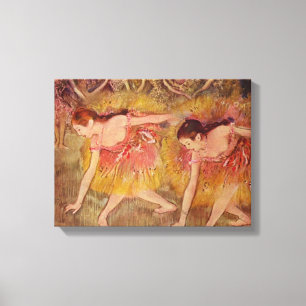 Impressão Em Tela Edgar Degas Bailarinas Inclinando-se Para Baixo 