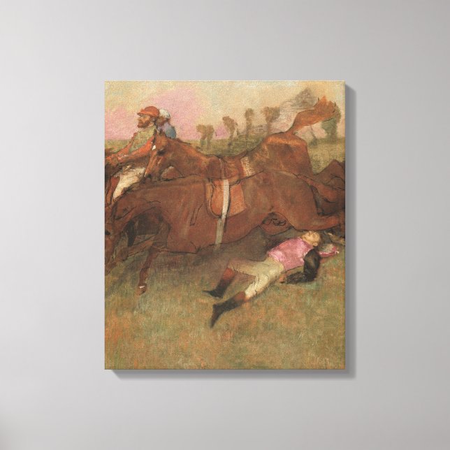 Impressão Em Tela Edgar Degas | Cena de Steeplechase (Frente)
