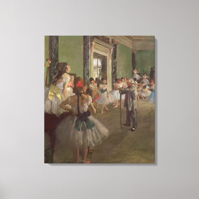 Impressão Em Tela Edgar Degas | Classe de dança, c.1873-76 (Frente)