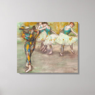 Impressão Em Tela Edgar Degas - Dança do Arlequim