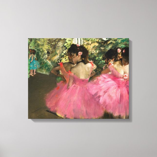 Impressão Em Tela Edgar Degas - Dançarinas em rosa (Frente)
