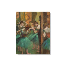 Edgar Degas Dançarinas Rosa e Verde