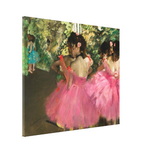 Impressão Em Tela Edgar Degas - Dançarinos a rosa