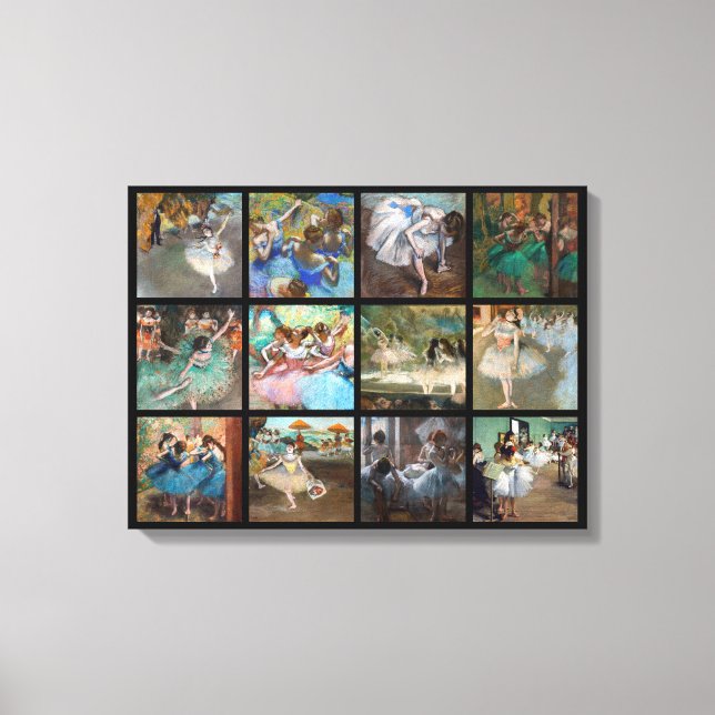 Impressão Em Tela Edgar Degas - Dançarinos Seleção de Masterbocas (Frente)