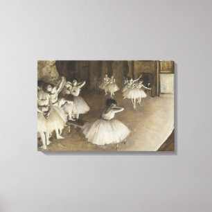Impressão Em Tela Edgar Degas - Ensaio de Balés no Palco