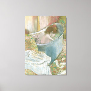 Impressão Em Tela Edgar Degas   o banho