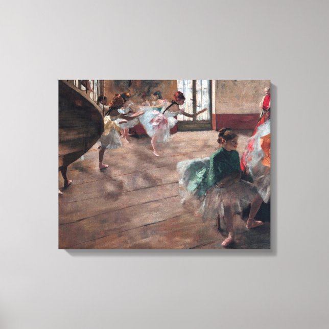Impressão Em Tela Edgar Degas - O Ensaio (Frente)