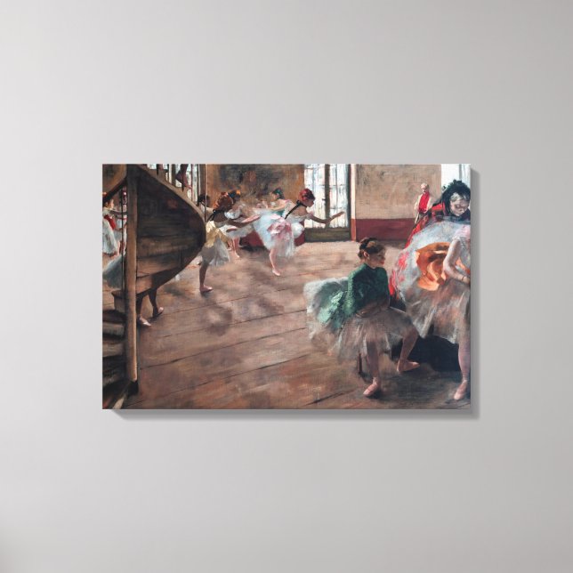 Impressão Em Tela Edgar Degas - O Ensaio (Frente)