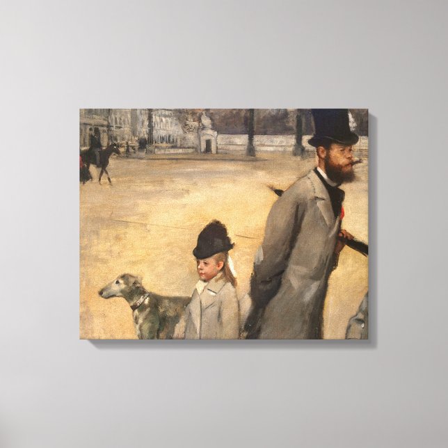 Impressão Em Tela Edgar Degas | Place de la Concorde, 1875 (Frente)