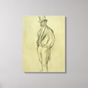 Impressão Em Tela Edgar Degas Retrato de Ludovic Halevy