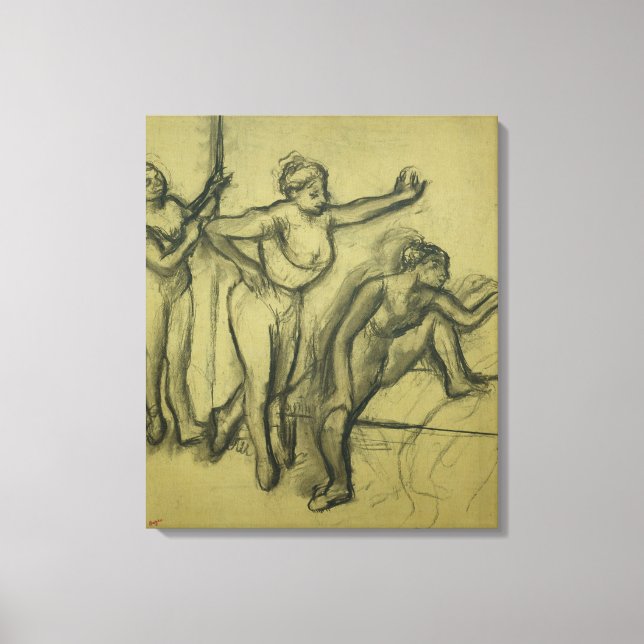 Impressão Em Tela Edgar Degas | Três dinamarqueses, c.1900 (Frente)