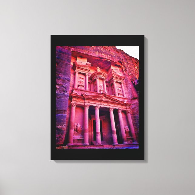 Impressão Em Tela Edifício do Tesouro de Petra (Frente)