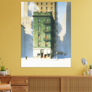 Impressão Em Tela Edifício Verde no Inverno de Nova York