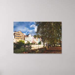 Impressão Em Tela Edifícios do Centro Histórico de Tubingen