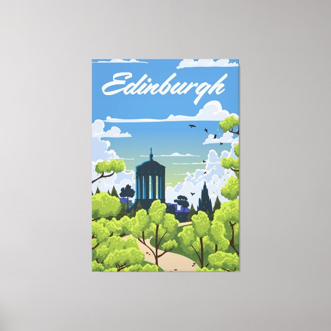 Impressão Em Tela Edimburgo Escócia (Frente)