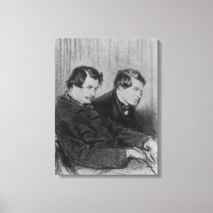 Impressão Em Tela Edmond de Goncourt e Jules de Goncourt