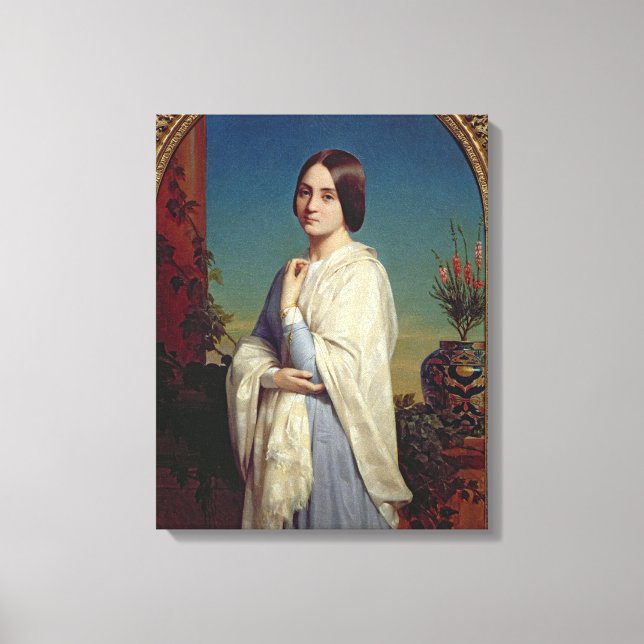 Impressão Em Tela Edouard Dubufe 1842 (Frente)