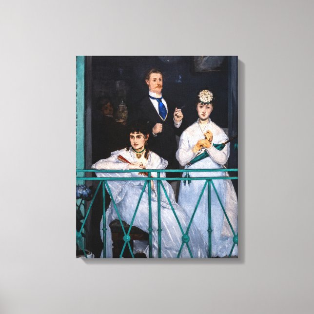 Impressão Em Tela Edouard Manet - Balcony / Le Balcon (Frente)
