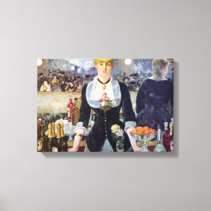 Impressão Em Tela Edouard Manet - bar no Folies-Bergere