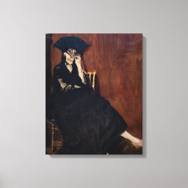 Impressão Em Tela Edouard Manet - Berthe Morisot com um Leque (Frente)