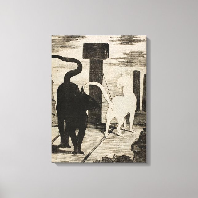 Impressão Em Tela Edouard Manet ~ Le Rendez-vous des Chats (Frente)