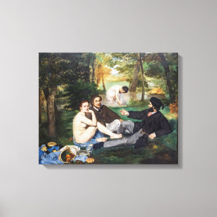 Impressão Em Tela Edouard Manet - Luncheon na Grass