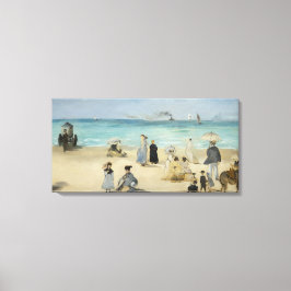 Impressão Em Tela Edouard Manet - Na Praia, Boulogne-sur-Mer