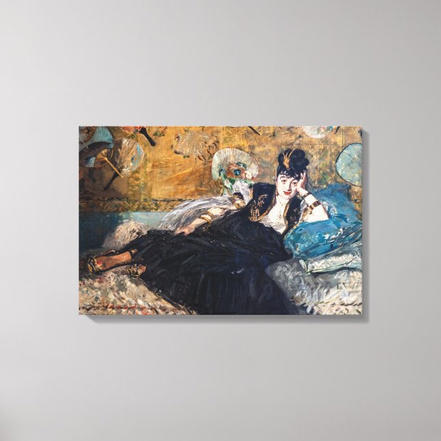 Impressão Em Tela Edouard Manet - Senhora com Leques (Frente)