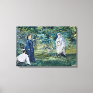 Impressão Em Tela Edouard Manet - Um Jogo de Croquet