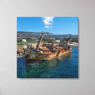 Impressão Em Tela Edro III naufrágio Paphos, Chipre