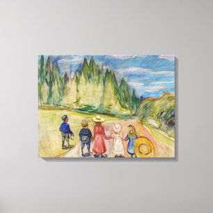 Impressão Em Tela Edvard Munch - A Floresta de Contos de Fadas