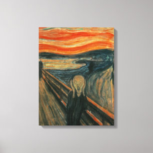 Impressão Em Tela Edvard Munch, A Pintura Do Gritar