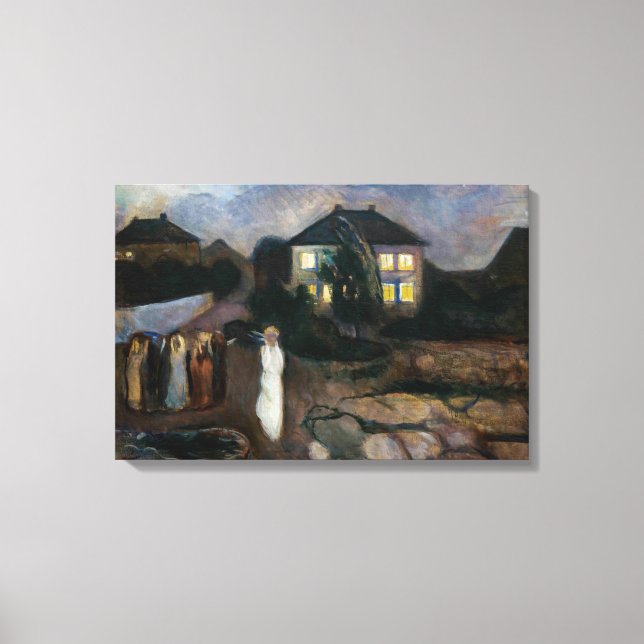 Impressão Em Tela Edvard Munch - A Tempestade (Frente)