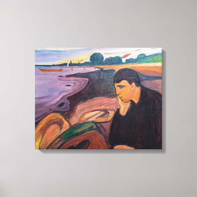 Impressão Em Tela Edvard Munch - Melancholy 1894 (Frente)