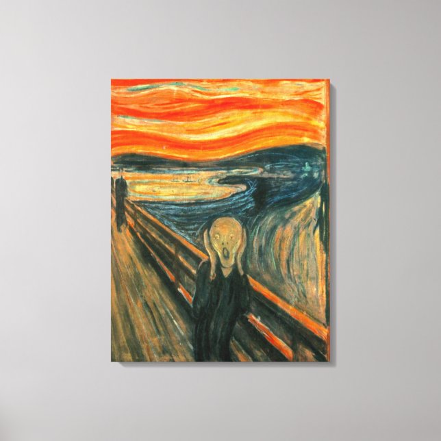 Impressão Em Tela EDVARD MUNCH - O gritar 1893 (Frente)