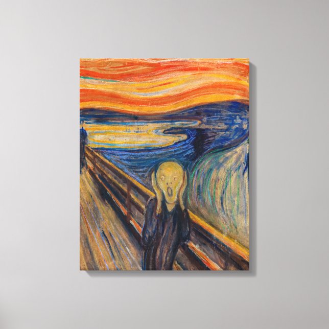 Impressão Em Tela Edvard Munch - O Gritar 1893 (Frente)