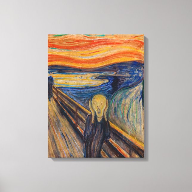 Impressão Em Tela Edvard Munch - O Gritar 1893 (Frente)