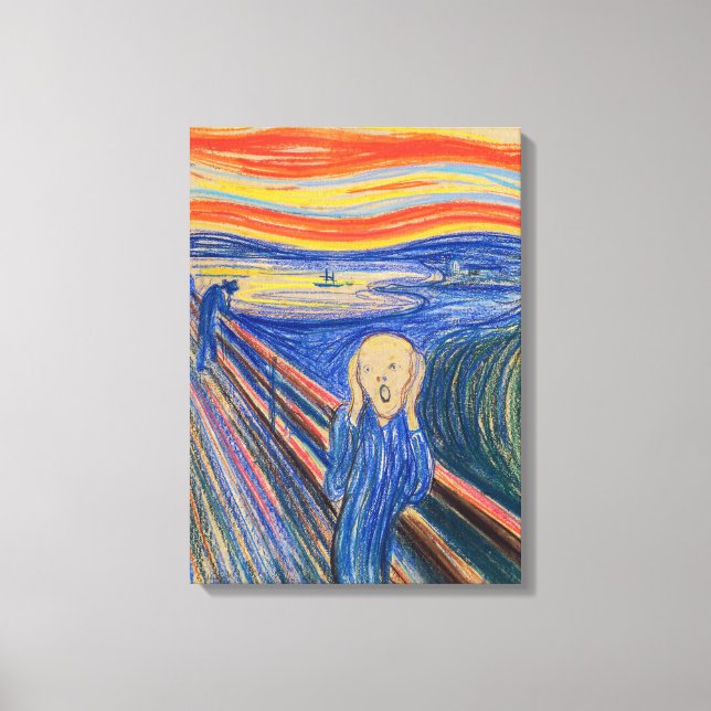Impressão Em Tela Edvard Munch - O Gritar 1895 (Frente)
