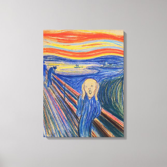 Impressão Em Tela Edvard Munch - O Grito 1895 (Frente)