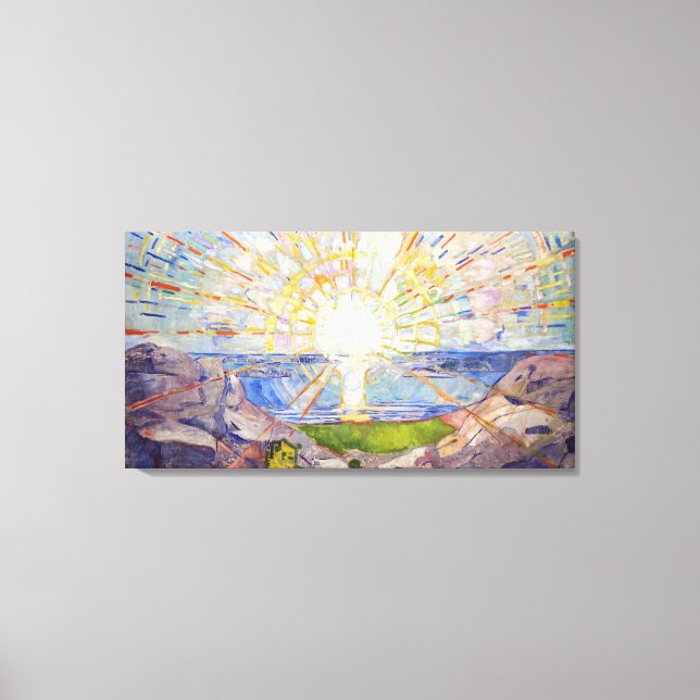 Impressão Em Tela Edvard Munch - O Sol 1911 (Frente)