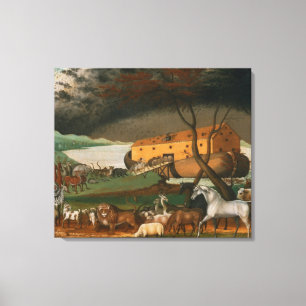 Impressão Em Tela Edward Hicks - A Arca de Noah