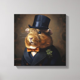 Impressão Em Tela Edwardian Guiné Pig Gentleman