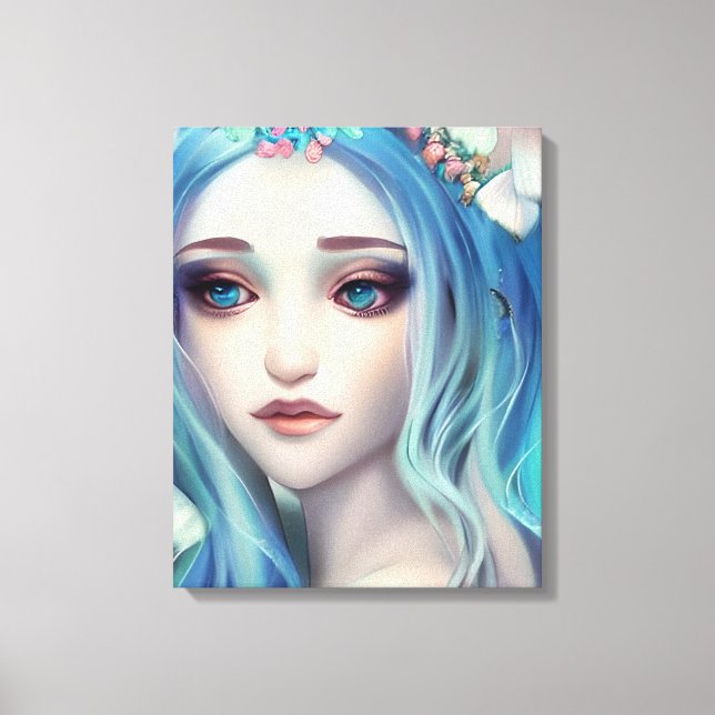 Impressão Em Tela Eethal Fantasy Art | Belo aniversário de fada (Frente)