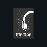 Impressão Em Tela Efeito inverso gráfico do fone de ouvido do Hip Ho<br><div class="desc">Eu costumava ir a estúdios de gravação com meu marido e até tinha a chance de usar a cabine de som, nós amamos hip hop e música. Eu desenhei este gráfico de auscultadores de abstrato com um estúdio de gravação em mente na canvas. Você pode personalizar o texto como quiser....</div>