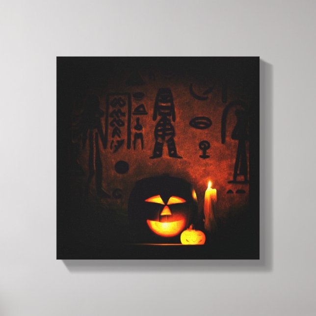 Impressão Em Tela Egípcio Halloween 1 (Frente)